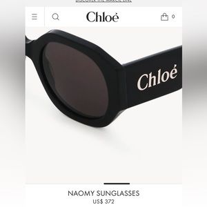 Chloe sunglasses. Naomy model. Never worn. Comes w/ authenticity certificate.